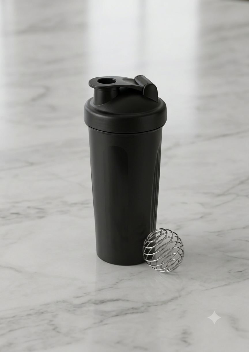 Copo Shaker Clássico AuraFit – Com Mola Misturadora em Inox