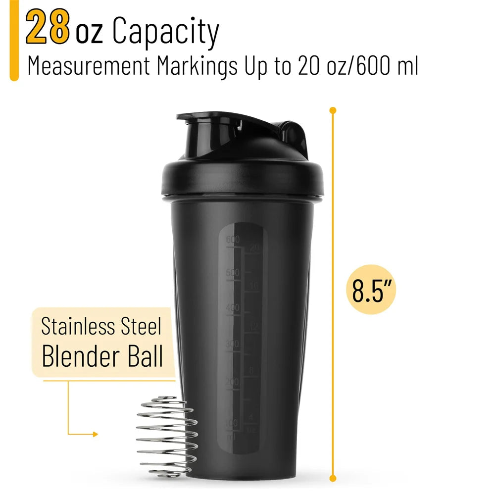 Copo Shaker Clássico AuraFit – Com Mola Misturadora em Inox