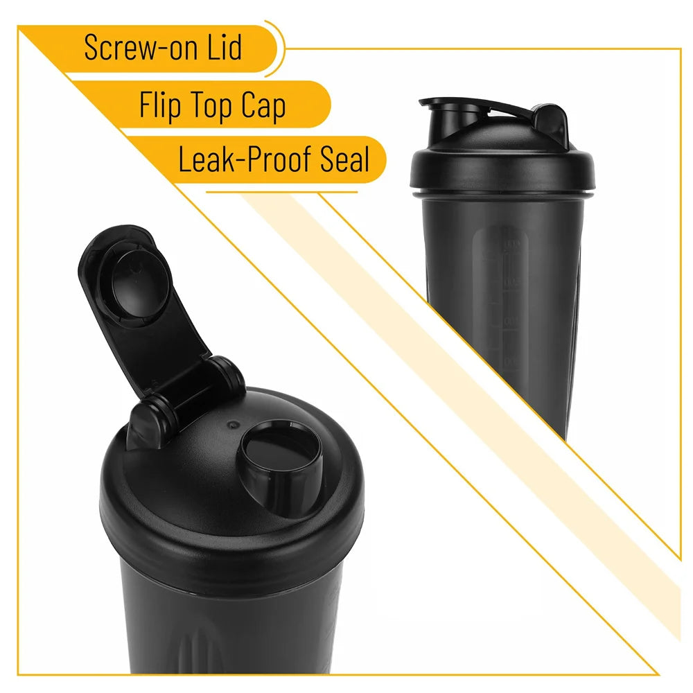 Copo Shaker Clássico AuraFit – Com Mola Misturadora em Inox